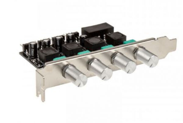 Lamptron CP436 4-Kanal-Lüftersteuerung für PCI-Slot - silber