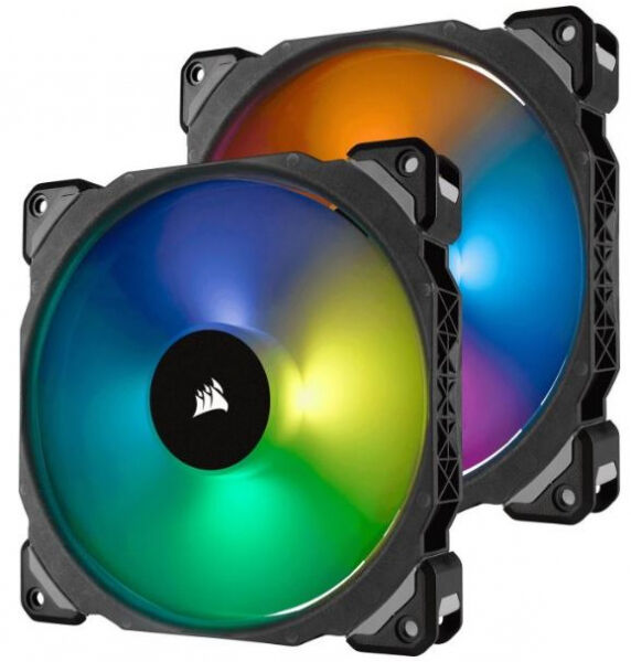 Corsair ML140 PRO RGB Gehäuselüfter 140x140x25 - 2er Set