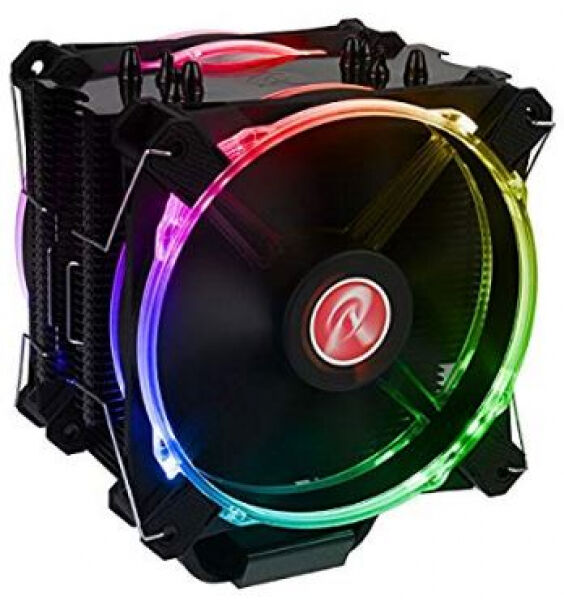 Raijintek Leto CPU-Kühler Schwarz - RGB-LED - 2x120mm