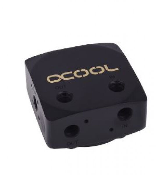 Alphacool Eisdecke D5 Messing-Top - deep black