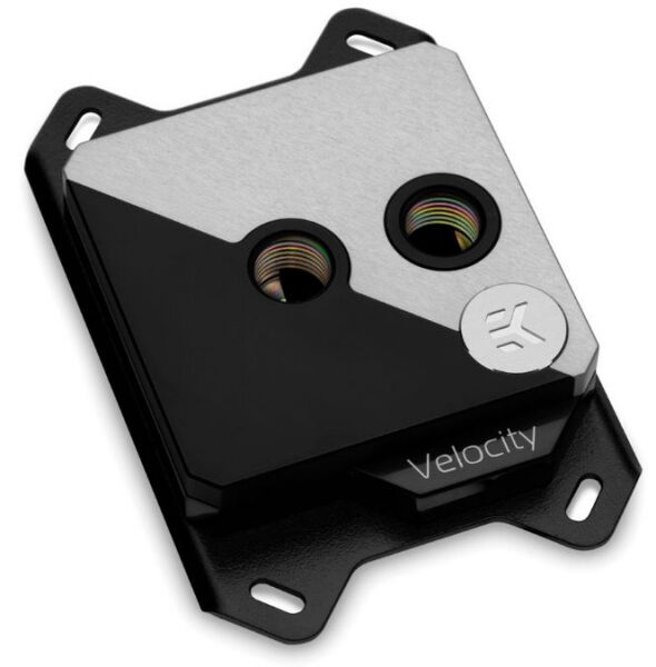 EK Water Blocks EK-Velocity Strike RGB - Matte Black + Silver