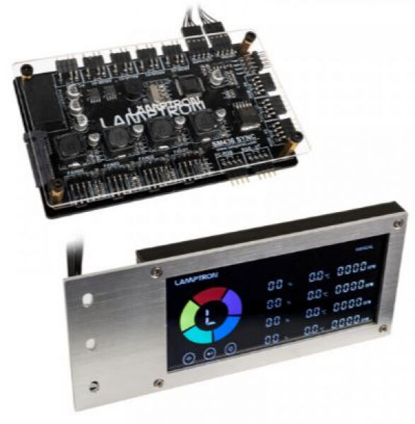 Lamptron SM436 Sync Edition PCI RGB-Lüfter und LED-Controller - silber