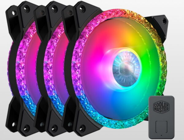 Cooler Master MasterFan MF120 Prismatic - 120mm Gehäuselüfter - 3in1 Package