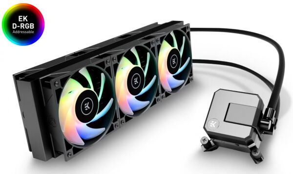 EK Water Blocks EK-AIO Elite 360 D-RGB Komplett-Wasserkühlung - Schwarz