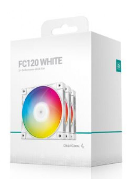 DeepCool FC120 - Performance-RGB-PWM-Lüfter / 120mm - Weiss - 3er Pack