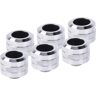 Alphacool Eiszapfen PRO 16mm HardTube Fitting G1/4 - Chrome Sixpack