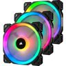 CORSAIR Gehäuselüfter "LL120 3p RGB" Computer-Kühler schwarz Weitere PC-Komponenten