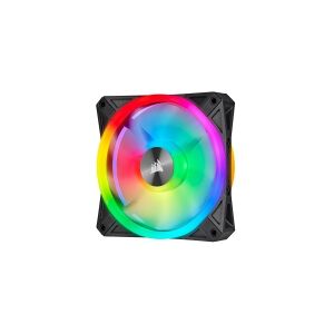 Corsair Microsystems Corsair iCUE QL120 RGB (3-pack) - Kabinet-blæser - 120mm - 1500rpm - PWM - 26 dBA - 41.8 kubikfod/min - Inkl. 1 x Lighting Node CORE