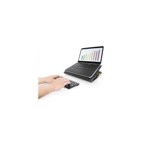 Targus Chill Mat - Stander til notebook - med 4-port USB 2.0 hub - grå, sort