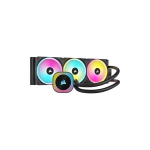 Corsair Microsystems CORSAIR iCUE Link H150I RGB - Processors flydende kølesystem - Radiatorstørrelse: 360 mm - (for: LGA1156, LGA1155, LGA1150, LGA1151, AM4, LGA1200, LG