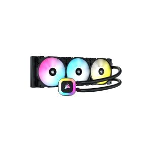 Corsair Microsystems CORSAIR H150 RGB - Processors flydende kølesystem - Radiatorstørrelse: 360 mm - (for: LGA1156, LGA1366, LGA2011, LGA1150, LGA1151, AM4, LGA2066, LGA1200, LGA1700, AM5) - kobber - 120 mm