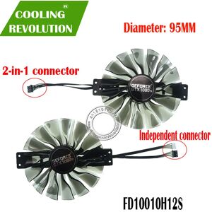 COOLING REVOLUTION Ventilateur de refroidissement de carte graphique  pour Palit GTX 1080Ti GTX1080Ti GameRock Premium