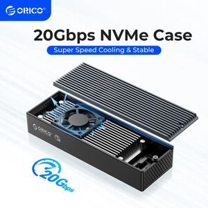 ORICO-Boîtier SSD avec ventilateur de refroidissement integre  20Gbps  M.2 NVcloser  Type-C  M2