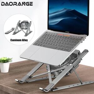 DAORANGE Support Portable pliable pour ordinateur Portable  avec ventilateur de refroidissement  Dissipation