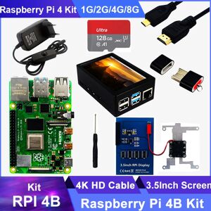 Kit Raspberry Pi 4 modele B  2 Go  4 Go  8 Go de RAM  carte  boîtier  ventilateur de