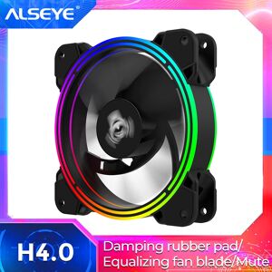 ALSEYE-Ventilateur de refroidissement H4.0  4 broches PWM 120mm leges LED RGB  pour boîtier et CPU
