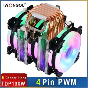 IWONGOU SuffONGOU-Refroidisseur d'air PWM pour Intel  Refroidisseur de processeur  Ventilateur CChancelor  6