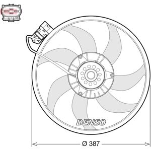 Ventilateur refroidissement du moteur DENSO DER20017