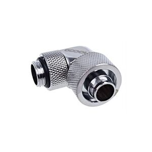 Alphacool Eiszapfen 16/10mm compression fitting 90° rotatable G1/4 - Raccord pour système de refroidissement par liquide - chrome, nickel argenté - Publicité