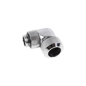 Alphacool Eiszapfen 13 mm HardTube compression fitting 90° rotatable G1/4 - Raccord à angle de compression de système de refroidissement liquide - chrome - Publicité