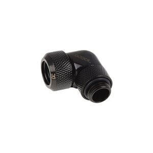 Alphacool Eiszapfen 13 mm HardTube compression fitting 90° rotatable G1/4 - Raccord à angle de compression de système de refroidissement liquide - noir profond - Publicité