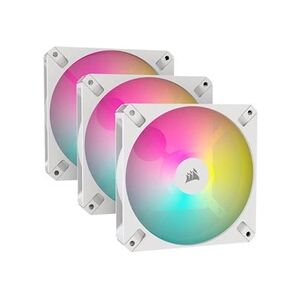 Corsair iCUE AR120 Digital RGB - Ventilateur châssis - 120 mm - blanc (pack de 3) - Publicité