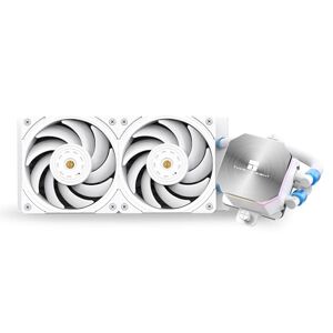 Thermalright Frozen Edge 240 White Refroidisseur d'eau liquide pour processeur avec ventilateur PWM de 120 mm, spécification Cold Row 240, dissipateur de chaleur intégré pour AMD/AM4/AM5, Intel - Publicité