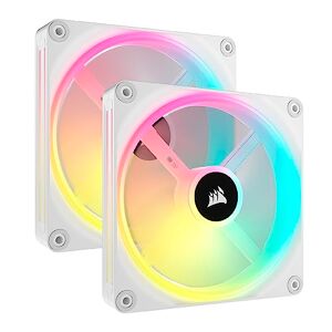 Corsair iCUE Link QX140 RGB à Dôme Magnétique de 140mm Ventilateurs Double Ventilateurs Kit de Démarrage avec Le Hub du Système iCUE Link Blanc - Publicité