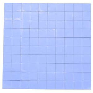 KICHI 100x 10x10x1mm en Silicone Pad Thermique pour dissipateur Thermique conducteur Isolation Pate, Bleu - Publicité