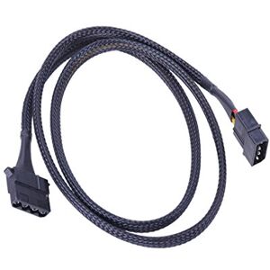 Phobya Extension d'alimentation Molex 4pins 90cm Noir Câbles Câbles de Ventilateur & Adapter - Publicité