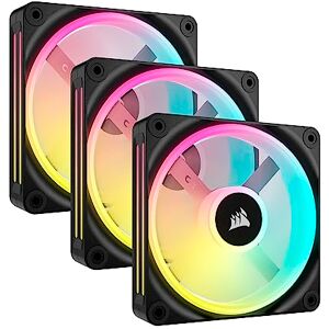 Corsair iCUE Link QX120 RGB à Dôme Magnétique de 120mm Ventilateurs Triple Ventilateurs Kit de Démarrage avec Le Hub du Système iCUE Link Noir - Publicité