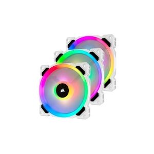 Corsair Ventilateur Ll120 Pro Led Rgb 120mm Blanc Pack De 3 - Co-9050092-ww