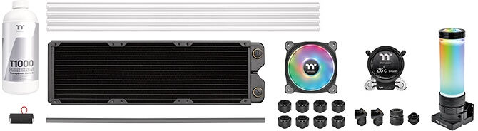 Thermaltake Ventola per PC  Pacific CLM360 Processore Kit di raffreddamento a liquido 12 cm Multicolore [CL-W335-CU12SW-A]