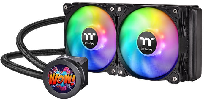 Thermaltake Ventola per PC  Floe Ultra 240 RGB Processore Raffreddatore di liquidi tutto in uno 12 cm Nero 1 pz [CL-W349-PL12SW-A]