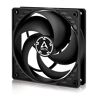 Arctic P12 Silent PC Fan, 120mm Fan, Ventilator, Geoptimaliseerd voor statische druk, Case Fan, Extra stil, 1050 rpm Zwart