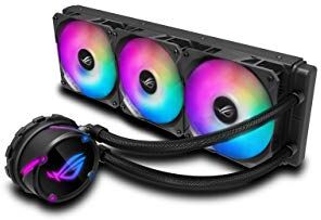 90RC0071-M0UAY0 ASUS ROG Strix LC 360 RGB adresserbar RGB-radiatorfläkt (3x 120 mm fläkt, AIO vattenkylning, Aura Sync RGB, med RGB-fläkt)