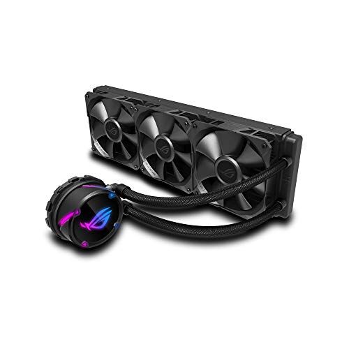 90RC0070-M0UAY0 Asus ROG Strix LC 360 (3x 120mm Fläkt, AIO Vattenkylning, Aura Sync RGB, Kein RGB-fläkt) 39.4 x 12.2 x 2.7 cm, Svart