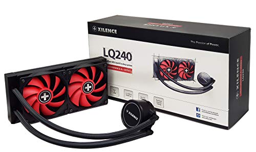 XC975 Xilence LiQuRizer   Liquid CPU-kylare   vattenkylning      Multi Sockel   AiO   240 mm radiator   2 x 120 mm PWM fläkt   röd/svart