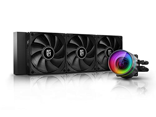 CASTLE 360EX DEEPCOOL , adresserbar RGB AIO Liquid CPU-kylare, anti-läckageteknik inuti, kabelstyrenhet och 5V ADD RGB 3-stifts moderkortskontroll, TR4/AM4 stöd, 3 års garanti