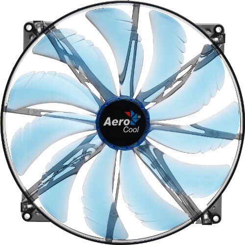 Silent Master 200mm Blue LED fan AeroCool Silent Master 200 mm LED-fläkt kylning 200 BLÅ
