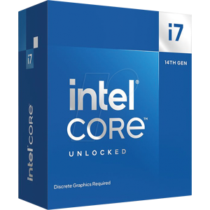 BX8071514700KF - Intel Core i7-14700KF, 3.40-5,60GHz, boxed o. Kühler, 1700