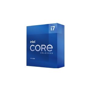 Intel® Core™ i7 11700K (Rocket Lake) - 8-core - 3.6 GHz (5,0 GHz turbo) - LGA1200 socket - Intel® Graphics UHD 750 - Box (Uden køler)