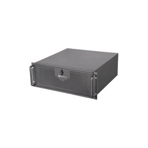 Silverstone Technology SilverStone RM42-502 - Rack-monterbar - 4U - SSI EEB - ingen strømforsyning (ATX / PS/2) - sort - USB/Lyd