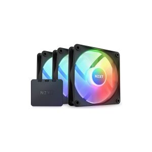 NZXT F Series F120 RGB Core Triple Pack - Indsats med blæser - 120 mm - mat sort (pakke med 3)