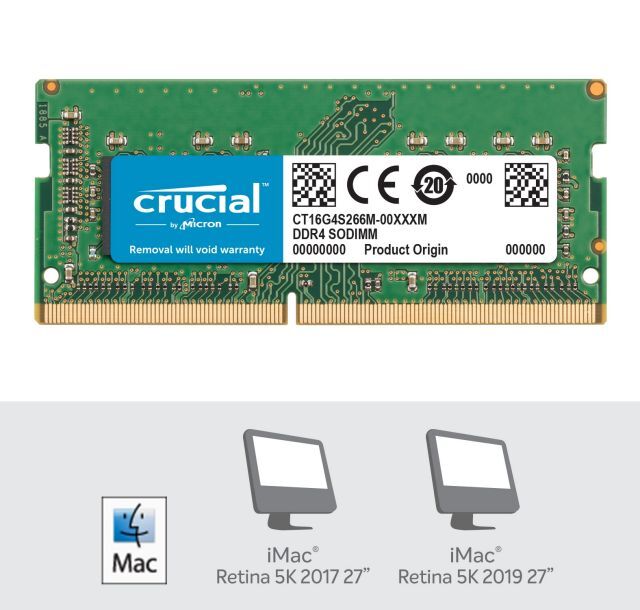 Crucial Apple muisti Crucial 16GB DDR4 2666MHz SoDimm