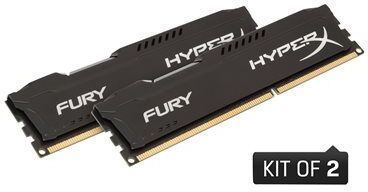 Kingston 16GB 1600MHz DDR3 CL10 DIMM (Kit of 2) HyperX Fury Black Series