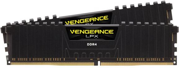 Corsair 32GB RAMKit 2x16GB DDR4 3000MHz 2x288Dimm Unbuffered 16-20-20-38 Vengeance LPX Black Heat Spreader 1,35V XMP2.0