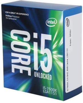 Intel Processore  Core i5-7600K 3.8GHz 6MB Cache intelligente