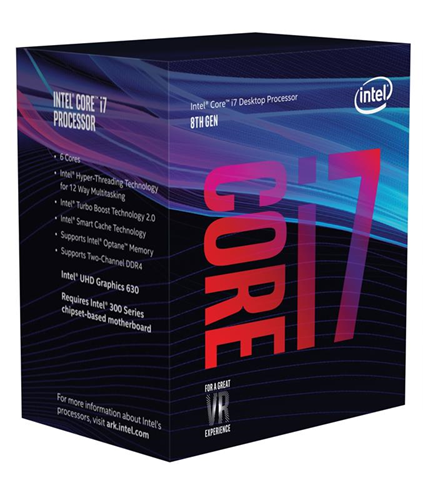 Intel Core i7-8700K processore 3,7 GHz 12 MB Cache intelligente Scatola