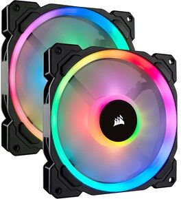 Corsair LL140mm RGB Svart 2-pack